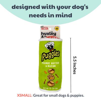 Show full view: Huxley & Kent Tiny Tuff Puggles Can Dog Toy, Green, One Size slide 3 of 7