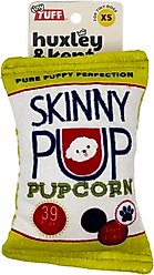 Huxley & Kent Tiny Tuff Skinny Pup Dog Toy, White/Green/Red, One Size