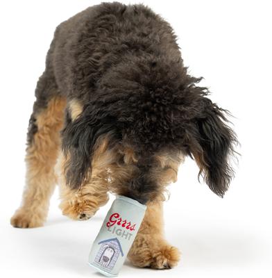 Show full view: Huxley & Kent Tiny Tuff Grrrs Light Dog Toy, Gray, One Size slide 4 of 5