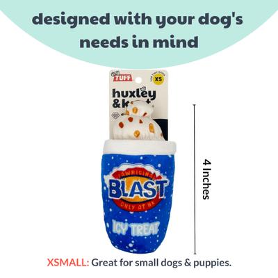 Show full view: Huxley & Kent Tiny Tuff Arctic Blast Treat Dog Toy, Blue, One Size slide 3 of 6