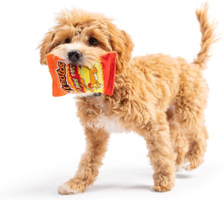 Show full view: Huxley & Kent Tiny Tuff Treatos Snacks Dog Toy, Orange/Yellow, One Size slide 6 of 6