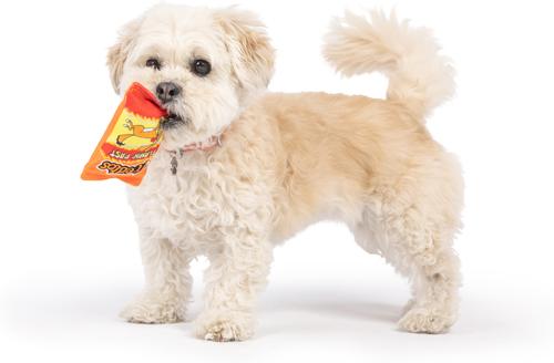 Show full view: Huxley & Kent Tiny Tuff Treatos Snacks Dog Toy, Orange/Yellow, One Size slide 4 of 6