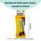 Show in main carousel: Huxley & Kent Tiny Tuff Mutterfinger Dog Toy, Yellow/Blue, One Size slide 3 of 6