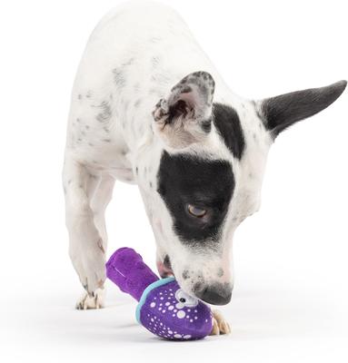 Show full view: Huxley & Kent Tiny Tuff Mellow Mushroom Dog Toy, Purple, X-Small slide 7 of 7