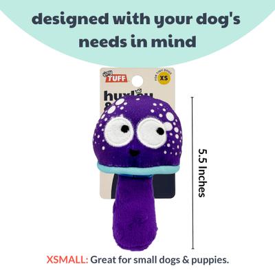 Show full view: Huxley & Kent Tiny Tuff Mellow Mushroom Dog Toy, Purple, X-Small slide 3 of 7