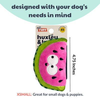 Show full view: Huxley & Kent Tiny Tuff Walter Melon Dog Toy, Pink/Green, Small slide 3 of 7
