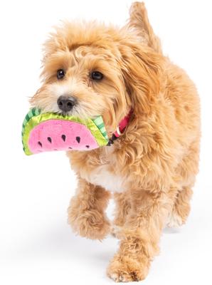 Show full view: Huxley & Kent Tiny Tuff Walter Melon Dog Toy, Pink/Green, Small slide 6 of 7