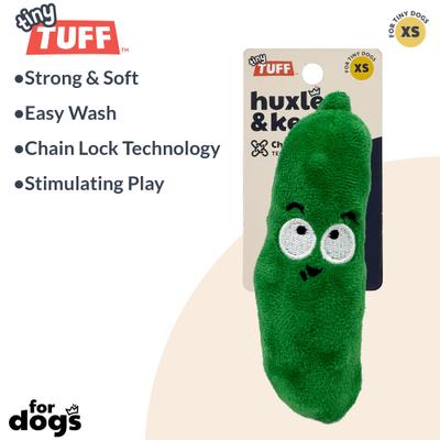Show full view: Huxley & Kent Tiny Tuff Dell Pickle Dog Toy, Green, X-Small slide 3 of 8
