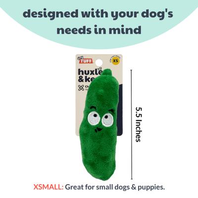 Show full view: Huxley & Kent Tiny Tuff Dell Pickle Dog Toy, Green, X-Small slide 4 of 8