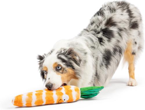 Show full view: Huxley & Kent Fetchies Sweet Carrot Dog Toy, Orange/Green, Large slide 6 of 9
