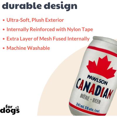 Show full view: Huxley & Kent Power Plush Pawlson Dog Toy, Silver, Large slide 2 of 6