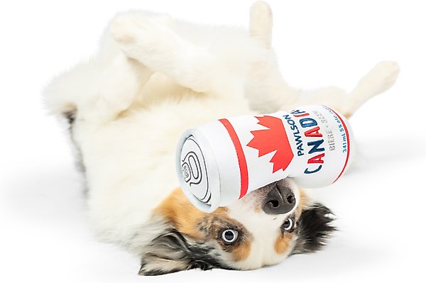 Show full view: Huxley & Kent Power Plush Pawlson Dog Toy, Silver, Small slide 1 of 6
