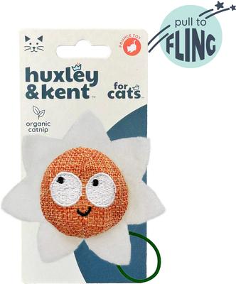 Show full view: Huxley & Kent Flinger Flower Cat Toy, Tan/White, Large slide 4 of 5