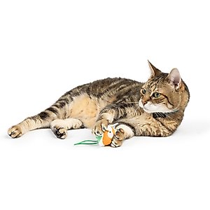Huxley & Kent Flinger Flower Cat Toy, Tan/White, Large