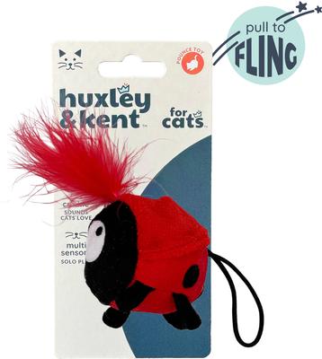 Show full view: Huxley & Kent Flinger Ladybug Cat Toy, Red/Black, One Size slide 4 of 6