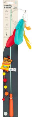 Show full view: Huxley & Kent Wand Teaser Treatos Snacks Cat Toy, Orange/Yellow, One Size slide 6 of 7