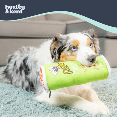 Show full view: Huxley & Kent Power Plush Puggles Can Dog Toy, Green, Large slide 8 of 9