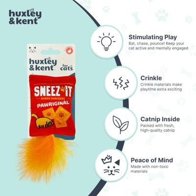 Show full view: Huxley & Kent Sneeze-It Cat Toy, Red/Orange, One Size slide 4 of 7
