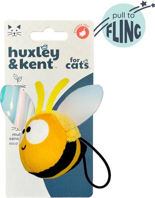 Show full view: Huxley & Kent Flinger Bumble Bee Cat Toy, Yellow/Black, One Size slide 4 of 6
