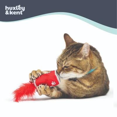 Show full view: Huxley & Kent Lil' Pooper Cat Toy, Red, One Size slide 6 of 7