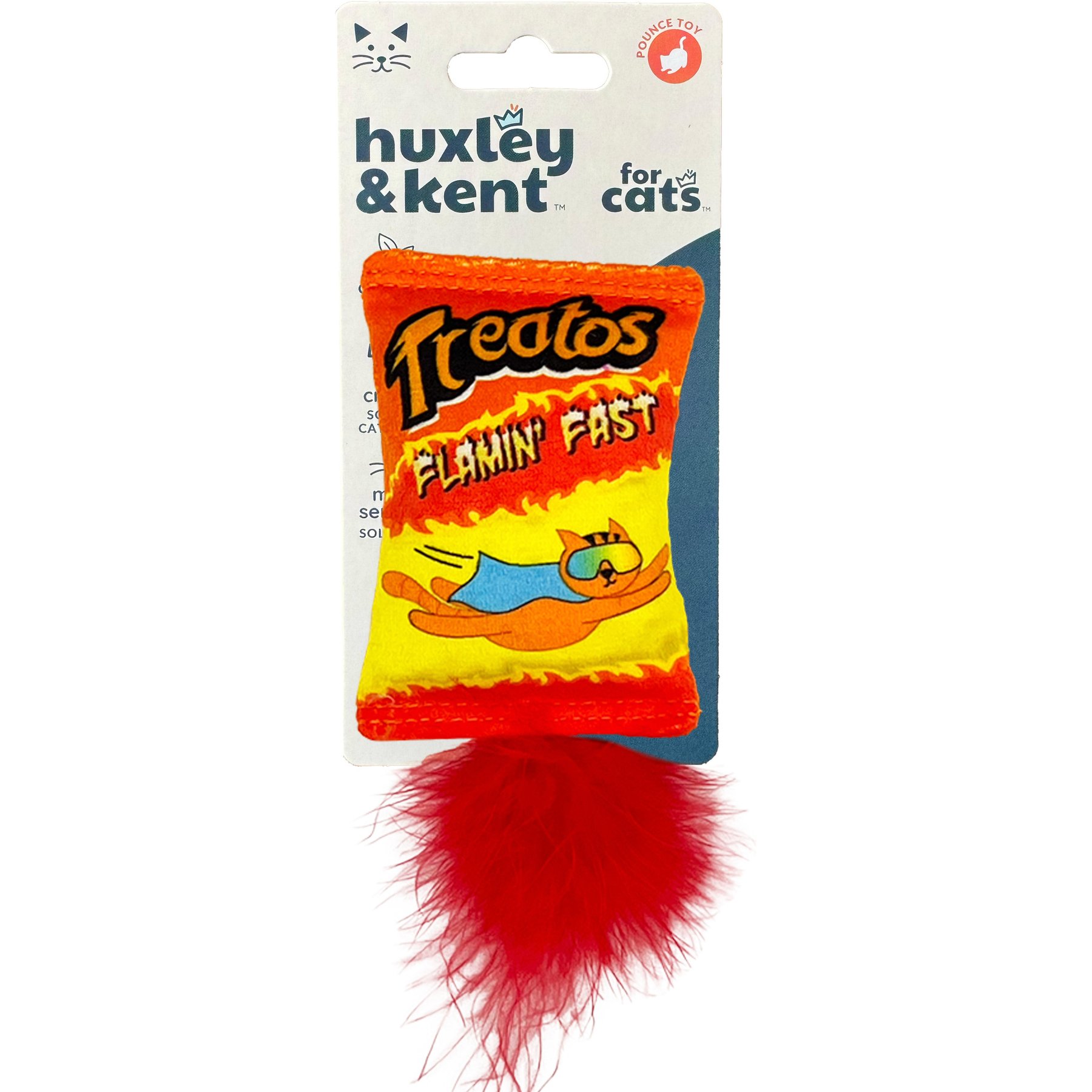Huxley & Kent Treatos Snacks Cat Toy, Orange/Yellow, One Size