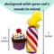 Show in main carousel: Huxley & Kent Mewow Cupcake & Candle Cat Toy, Purple/Multi, One Size slide 3 of 4