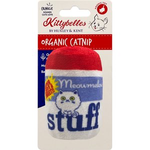 Huxley & Kent Meowmellow Stuff Cat Toy, White/Blue, One Size