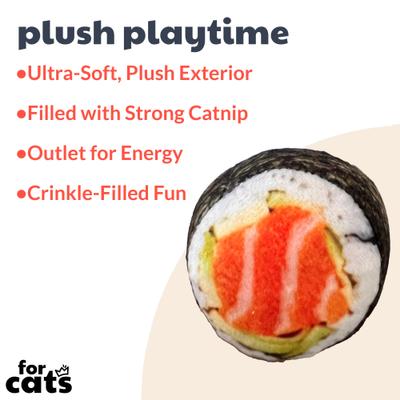 Show full view: Huxley & Kent Classic Sushi Cat Toy, Green, One Size slide 3 of 6