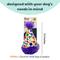 Show in main carousel: Huxley & Kent Tiny Tuff Polka Dot Party Hat Dog Toy, Purple/White/Multi, One Size slide 4 of 6