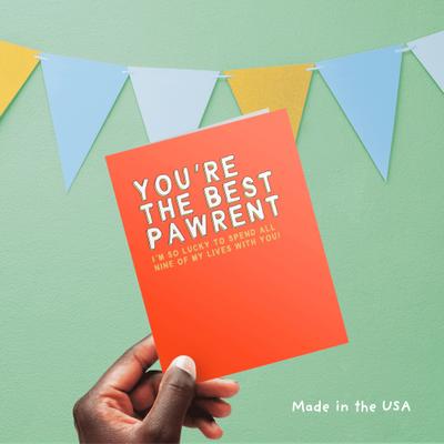 Show full view: Sweet Paws x Five Dot Post You're the Best Pawrent Greeting Card for Cat Parents slide 9 of 10