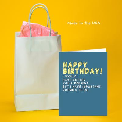 Show full view: Sweet Paws x Five Dot Post Happy Birthday! Zoomies Greeting Card from Dog to Human slide 9 of 10