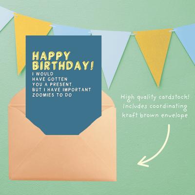 Show full view: Sweet Paws x Five Dot Post Happy Birthday! Zoomies Greeting Card from Dog to Human slide 6 of 10