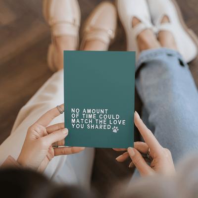 Show full view: Sweet Paws x Five Dot Post No Amount of Time Sympawthy TM Condolence Card slide 2 of 10