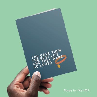 Show full view: Sweet Paws x Five Dot Post You Gave Them The Best Life Sympawthy TM Condolence Card slide 9 of 10