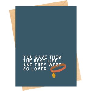 Sweet Paws x Five Dot Post You Gave Them The Best Life Sympawthy TM Condolence Card