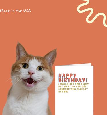 Show full view: Sweet Paws x Five Dot Post Happy Birthday What Do You Get Someone Greeting Card for Pet Parents slide 8 of 10