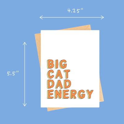 Show full view: Sweet Paws x Five Dot Post Big Cat Dad Energy Greeting Card slide 9 of 10