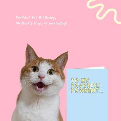 Show full view: Sweet Paws x Five Dot Post To My Favorite Pawrent Greeting Card for Dog & Cat Parents slide 5 of 10