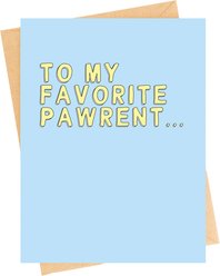 Sweet Paws x Five Dot Post To My Favorite Pawrent Greeting Card for Dog & Cat Parents