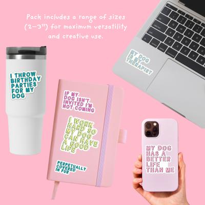 Show full view: Sweet Paws x Five Dot Post Dog Parent Sticker Pack, 6 count slide 7 of 11