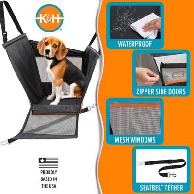 Show full view: K&H Pet Products Buckle n' Go Dog & Cat Car Seat, Gray, Small slide 7 of 13