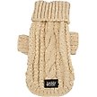 Show in main carousel: Sassy Woof Cable Knit Dog Sweater, Beige, X-Large slide 2 of 8