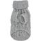 Show in main carousel: Sassy Woof Cable Knit Dog Sweater, Gray, Medium slide 3 of 8