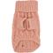 Show in main carousel: Sassy Woof Cable Knit Dog Sweater, Pink, Small slide 3 of 9