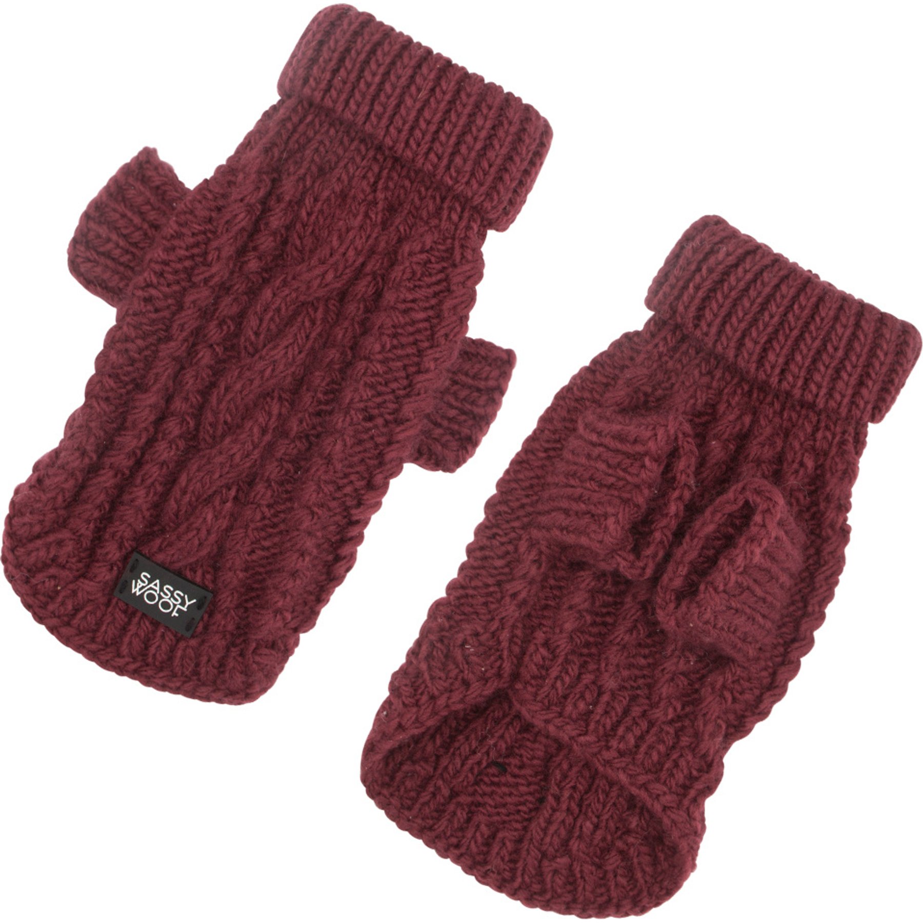 Sassy Woof Cable Knit Dog & Cat Sweater, Red, Large