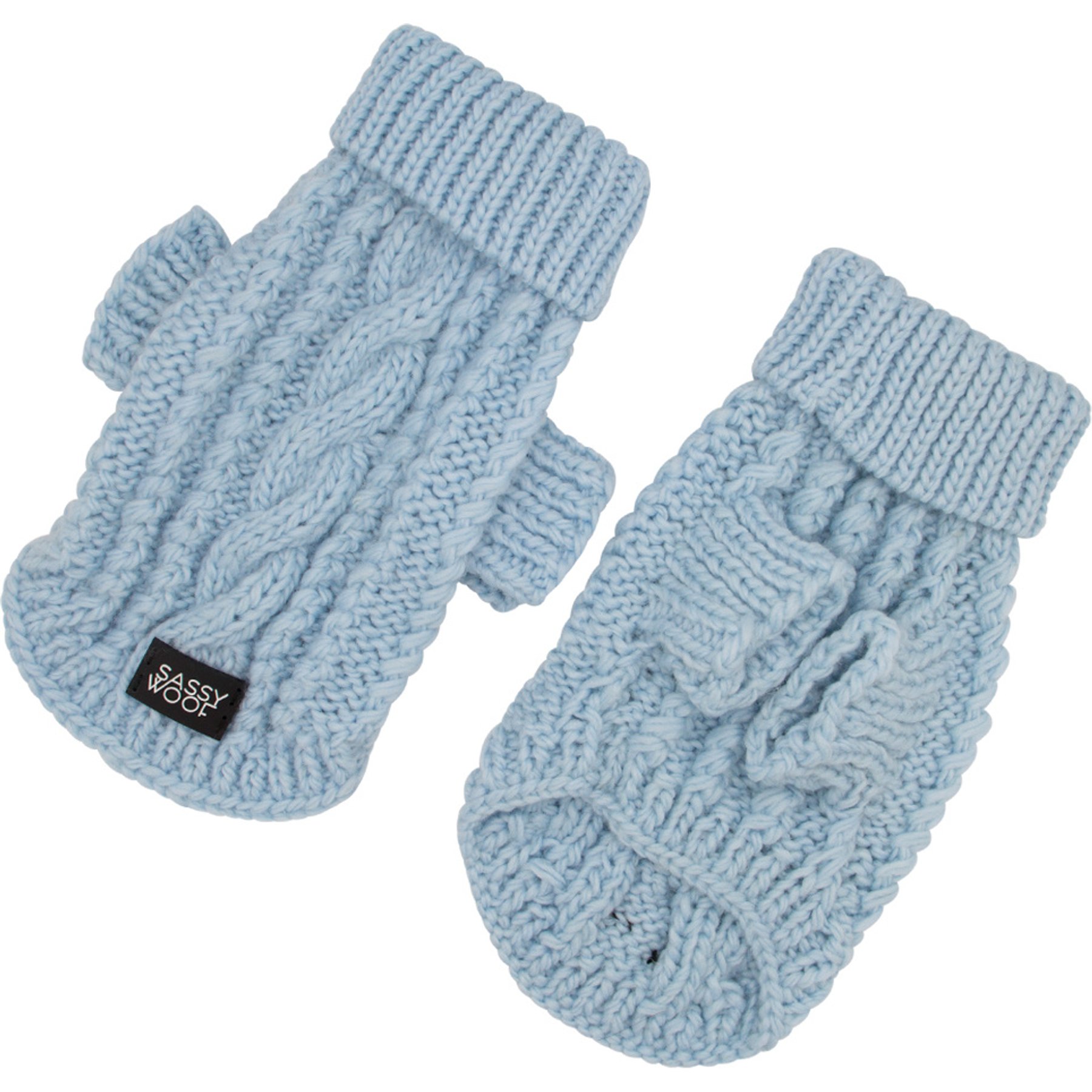 Sassy Woof Cable Knit Dog & Cat Sweater, Light Blue, XX-Large