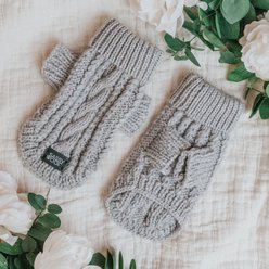 Sassy Woof Cable Knit Dog Sweater, Gray, XX-Large slide 2 of 7