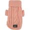 Show in main carousel: Sassy Woof Cable Knit Dog Sweater, Pink, Small slide 2 of 9
