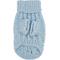 Show in main carousel: Sassy Woof Cable Knit Dog Sweater, Light Blue, Large slide 3 of 9