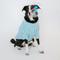 Show in main carousel: Sassy Woof Cable Knit Dog Sweater, Light Blue, Large slide 7 of 9